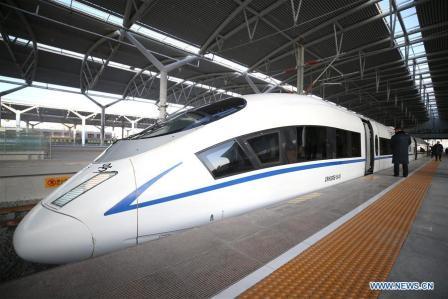 Train in northwest China's Ningxia Hui Autonomous Region on Dec. 29, 2019